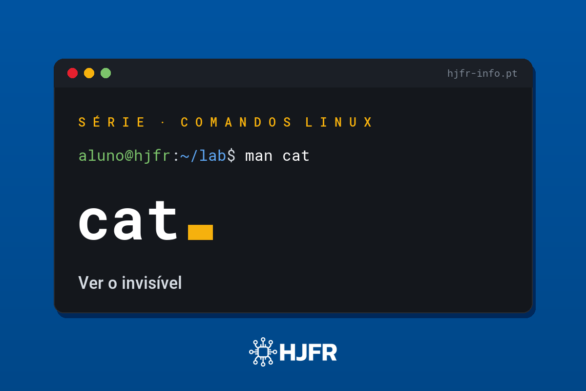 Comando cat: revelar o invisível nos ficheiros Linux