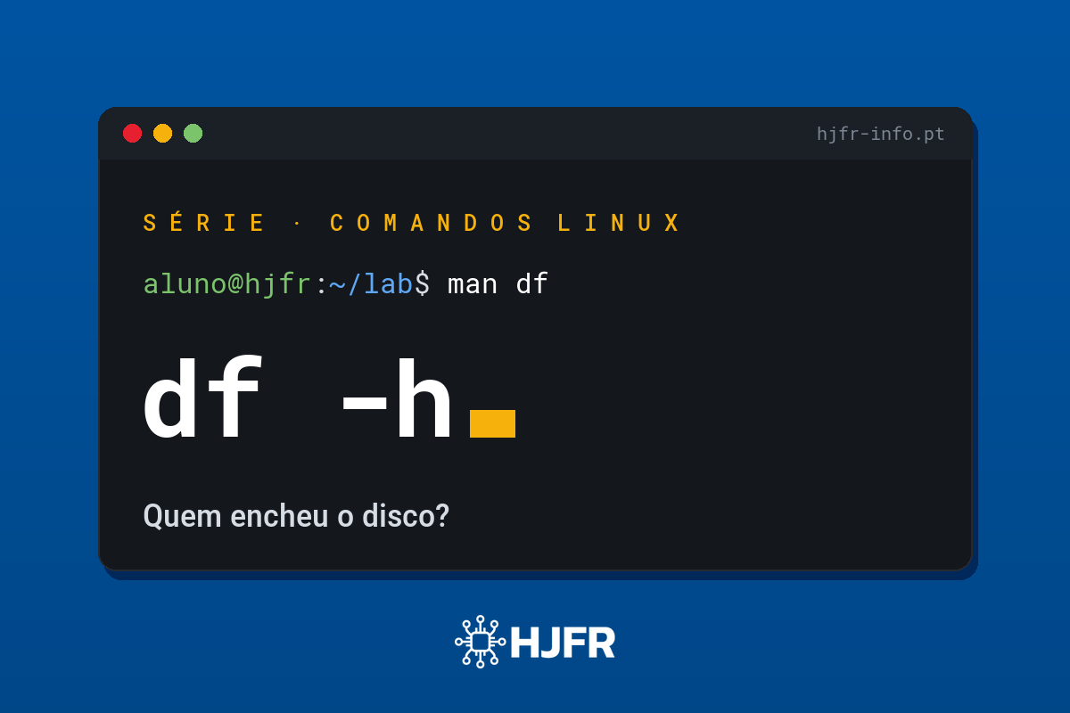Comando df e du: descubra o que encheu o disco no Linux