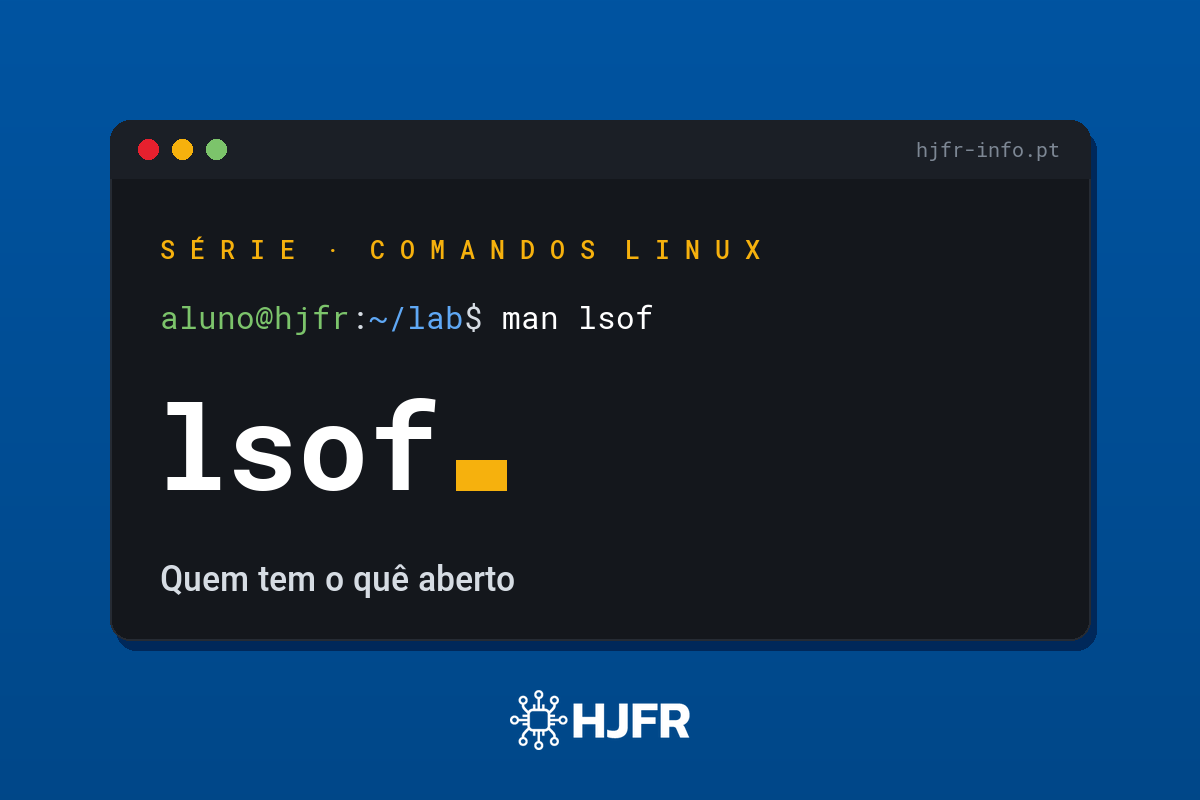 Comando lsof: ficheiros e portos abertos no Linux