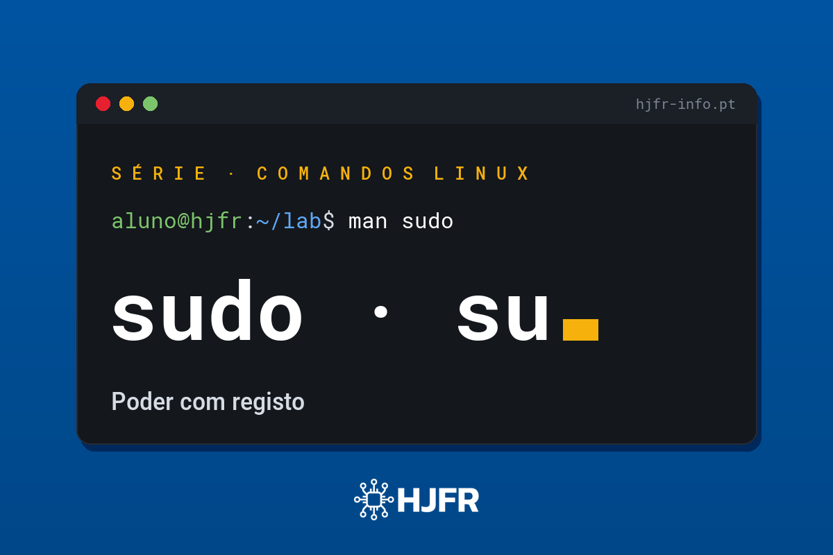 Comandos sudo e su: privilégios com controlo no Linux