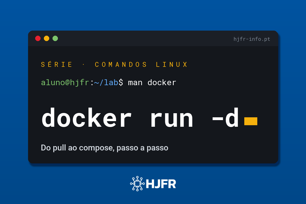 Comando docker: imagens, contentores e compose no Linux